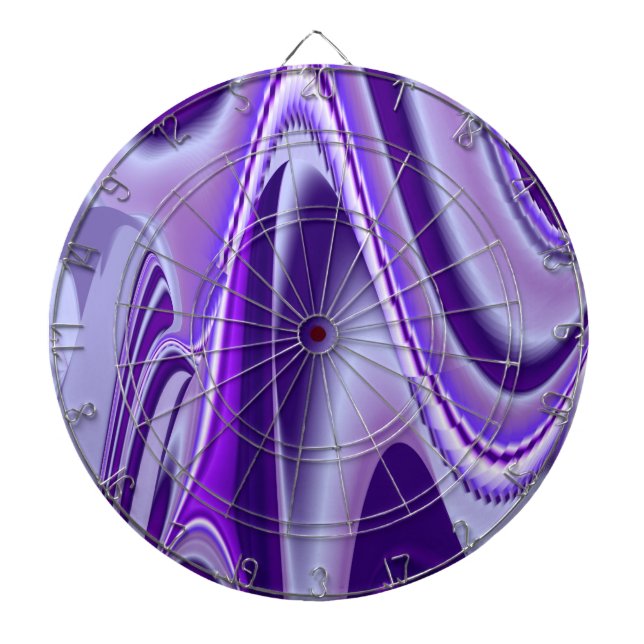 Purple Flower Rainbow Dreams Dartboard (Front)