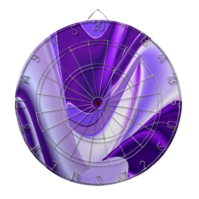 Purple Flower Rainbow Dreams Dartboard (Front)