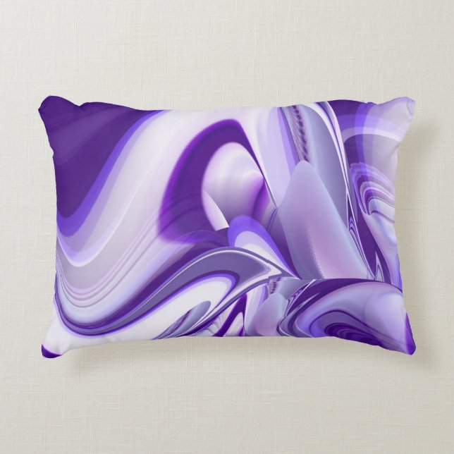 Purple Flower Rainbow Dreams Decorative Cushion (Front)