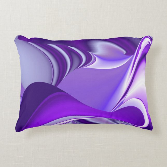 Purple Flower Rainbow Dreams Decorative Cushion (Front)