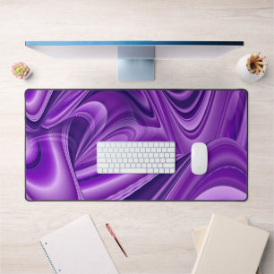 Purple Flower Rainbow Dreams Desk Mat