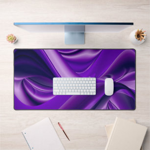 Purple Flower Rainbow Dreams Desk Mat
