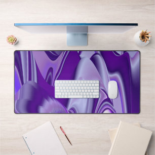 Purple Flower Rainbow Dreams Desk Mat