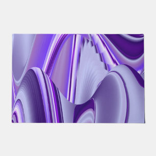 Purple Flower Rainbow Dreams Doormat