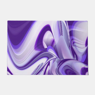 Purple Flower Rainbow Dreams Doormat