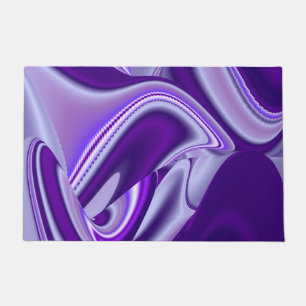 Purple Flower Rainbow Dreams Doormat