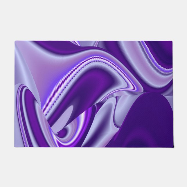 Purple Flower Rainbow Dreams Doormat (Front)