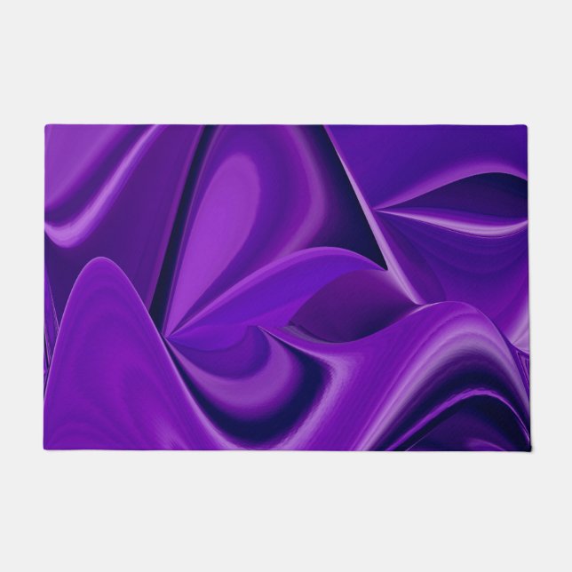 Purple Flower Rainbow Dreams Doormat (Front)