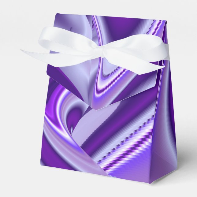 Purple Flower Rainbow Dreams Favour Box (Front Side)