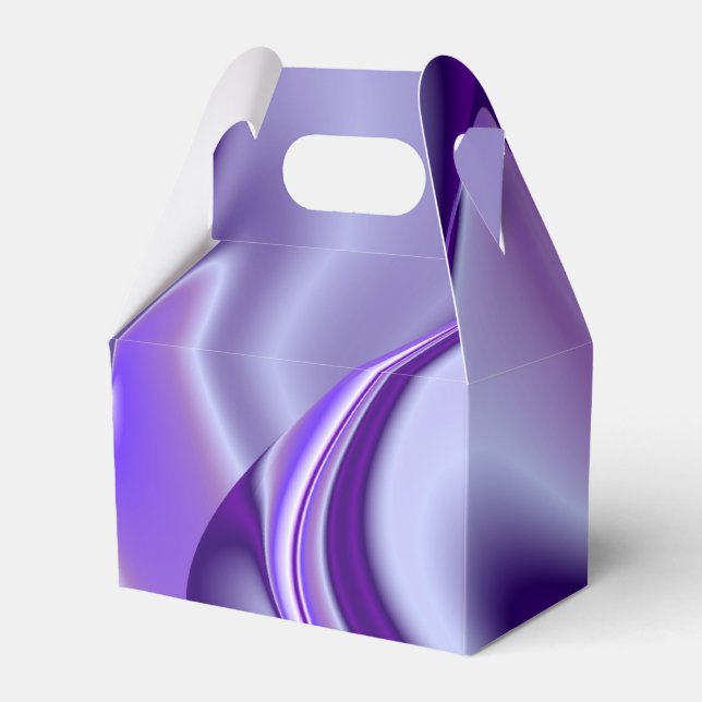 Purple Flower Rainbow Dreams Favour Box (Front Side)