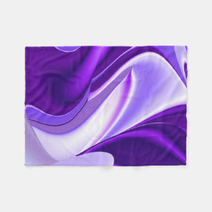 Purple Flower Rainbow Dreams Fleece Blanket
