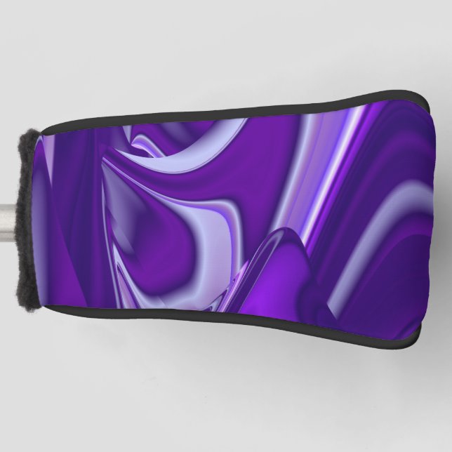 Purple Flower Rainbow Dreams Golf Head Cover (Front)