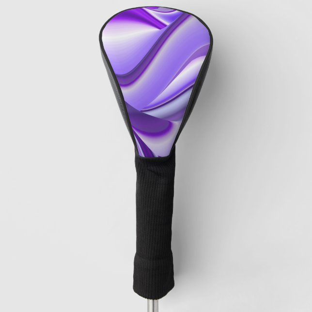 Purple Flower Rainbow Dreams Golf Head Cover (Front)
