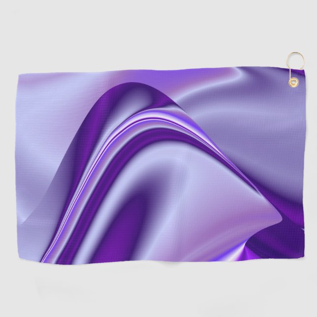 Purple Flower Rainbow Dreams Golf Towel (Horizontal)