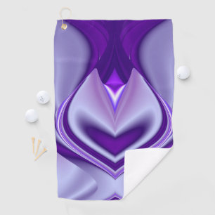 Purple Flower Rainbow Dreams Golf Towel