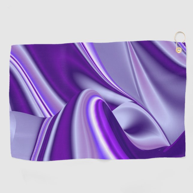 Purple Flower Rainbow Dreams Golf Towel (Horizontal)