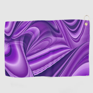 Purple Flower Rainbow Dreams Golf Towel