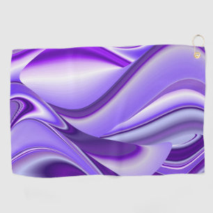 Purple Flower Rainbow Dreams Golf Towel