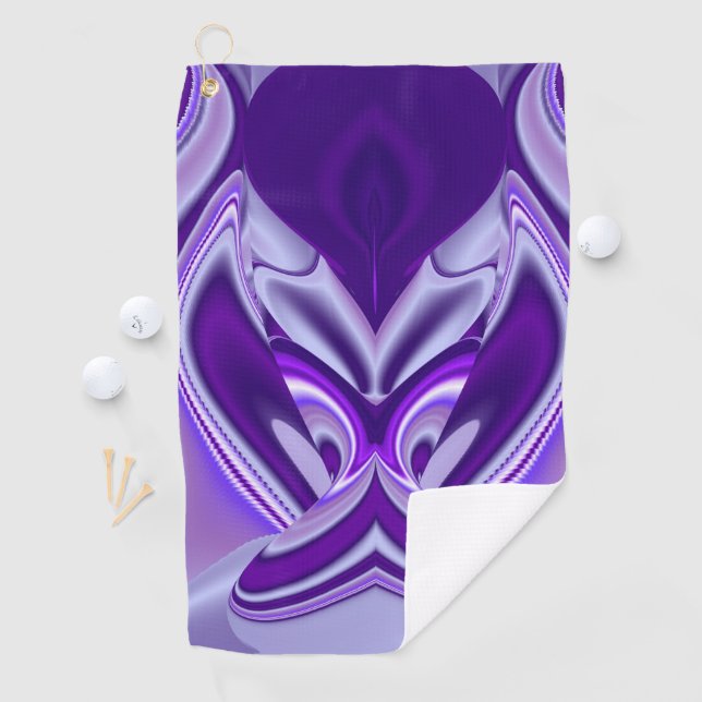 Purple Flower Rainbow Dreams Golf Towel (InSitu)
