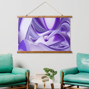 Purple Flower Rainbow Dreams Hanging Tapestry