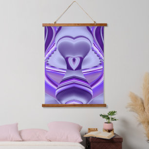 Purple Flower Rainbow Dreams Hanging Tapestry