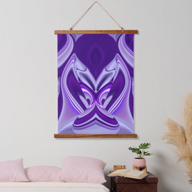 Purple Flower Rainbow Dreams Hanging Tapestry (Bedroom)