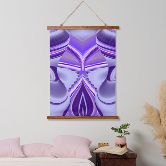 Purple Flower Rainbow Dreams Hanging Tapestry (Bedroom)