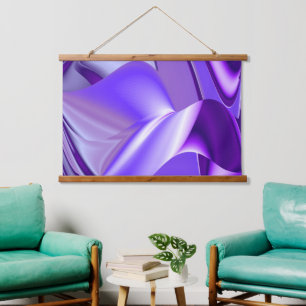 Purple Flower Rainbow Dreams Hanging Tapestry