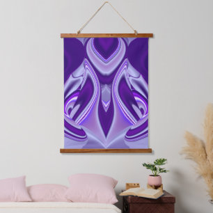 Purple Flower Rainbow Dreams Hanging Tapestry