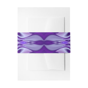 Purple Flower Rainbow Dreams Invitation Belly Band