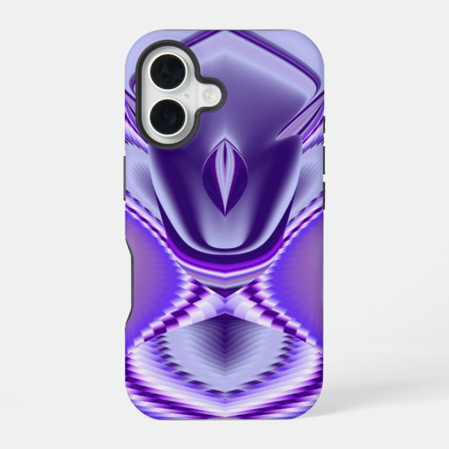 Purple Flower Rainbow Dreams iPhone 16 Case (Back)