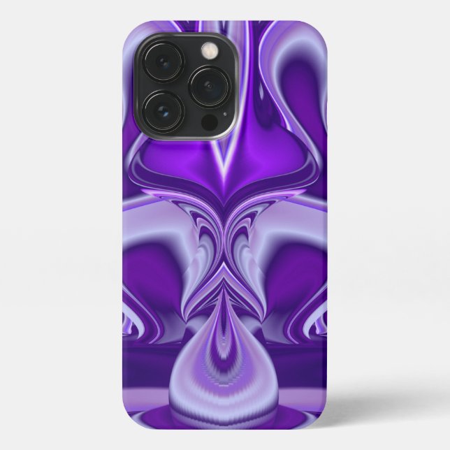 Purple Flower Rainbow Dreams iPhone Case (Back)