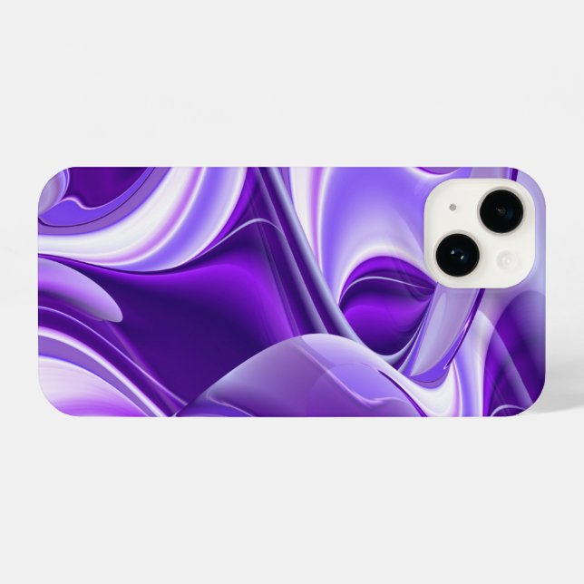 Purple Flower Rainbow Dreams iPhone Case (Back Horizontal)