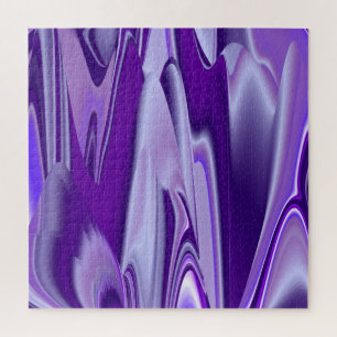 Purple Flower Rainbow Dreams Jigsaw Puzzle