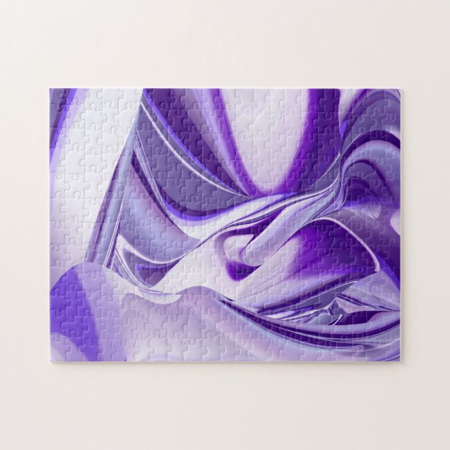 Purple Flower Rainbow Dreams Jigsaw Puzzle (Horizontal)