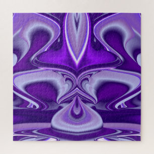 Purple Flower Rainbow Dreams Jigsaw Puzzle