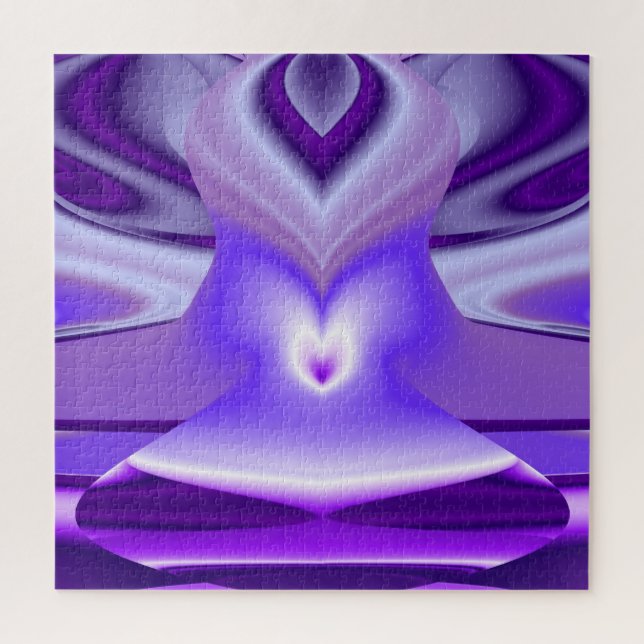 Purple Flower Rainbow Dreams Jigsaw Puzzle (Vertical)