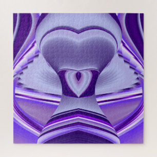 Purple Flower Rainbow Dreams Jigsaw Puzzle