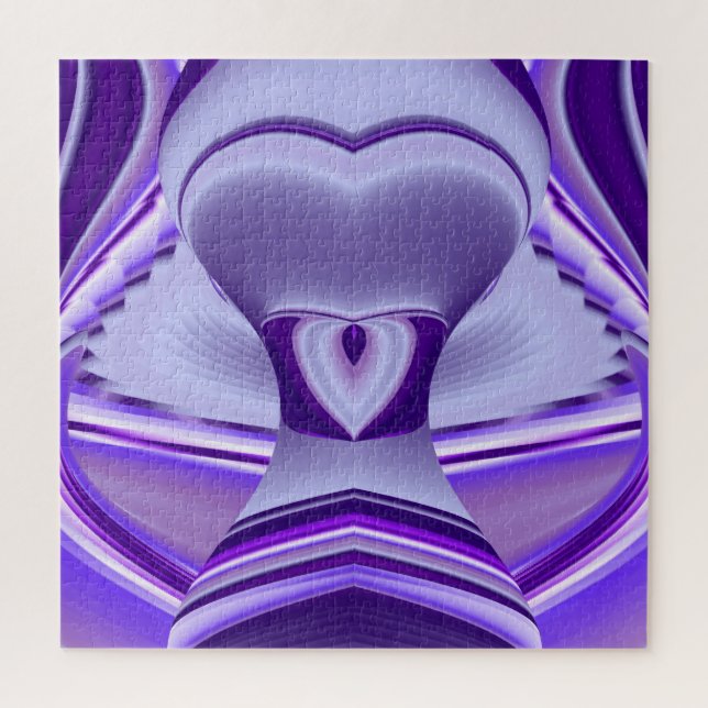 Purple Flower Rainbow Dreams Jigsaw Puzzle (Vertical)