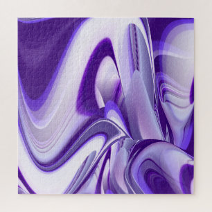 Purple Flower Rainbow Dreams Jigsaw Puzzle