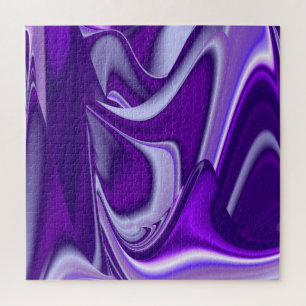 Purple Flower Rainbow Dreams Jigsaw Puzzle