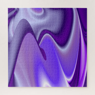 Purple Flower Rainbow Dreams Jigsaw Puzzle