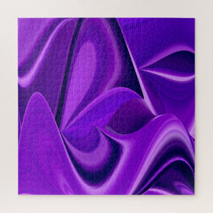 Purple Flower Rainbow Dreams Jigsaw Puzzle