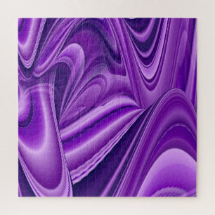 Purple Flower Rainbow Dreams Jigsaw Puzzle