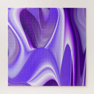 Purple Flower Rainbow Dreams Jigsaw Puzzle