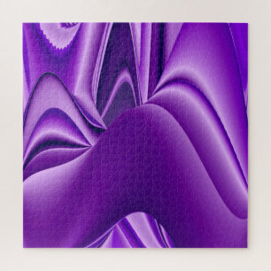 Purple Flower Rainbow Dreams Jigsaw Puzzle