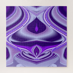 Purple Flower Rainbow Dreams Jigsaw Puzzle