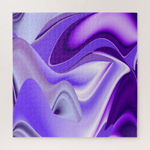 Purple Flower Rainbow Dreams Jigsaw Puzzle