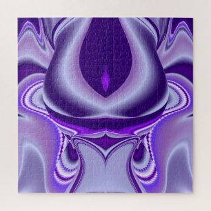 Purple Flower Rainbow Dreams Jigsaw Puzzle