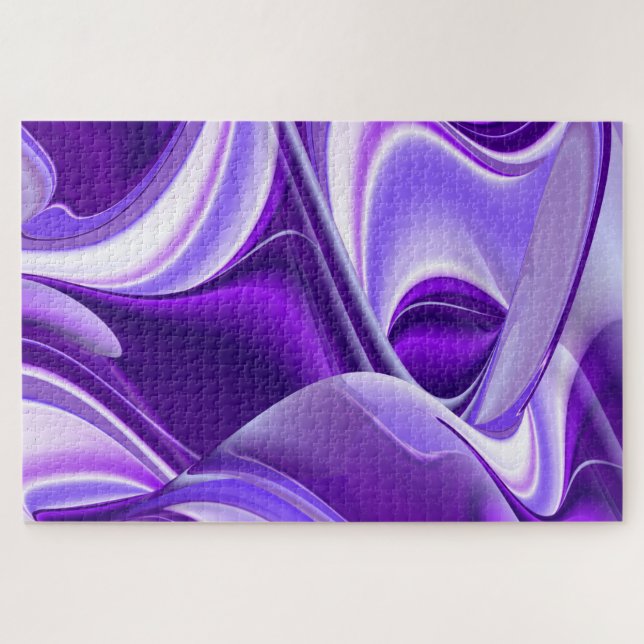 Purple Flower Rainbow Dreams Jigsaw Puzzle (Horizontal)
